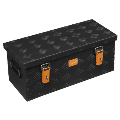 Produktbild von ALUBOX Riffelblech Alukiste schwarz 37 Liter - 37 Liter