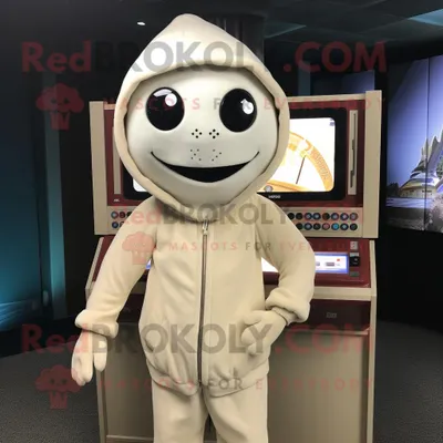Obrázek produktu pro Postava REDBROKOLY maskota krémové televize oblečená s mikinou a čelenkami