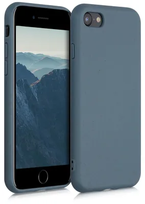 Produktbild von kalibri Case kompatibel mit Apple iPhone SE (2022) / iPhone SE (2020) / iPhone 8 / iPhone 7 - Hülle Handy - Handyhülle Dunkler Schiefer