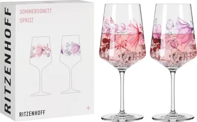 Obrázok produktu pre Súprava 2 pohárov na aperitív Ritzenhoff Sommersonett Sprizz 021 022, K. Kolberg F25, krištáľové sklo, 544 ml, 3461011