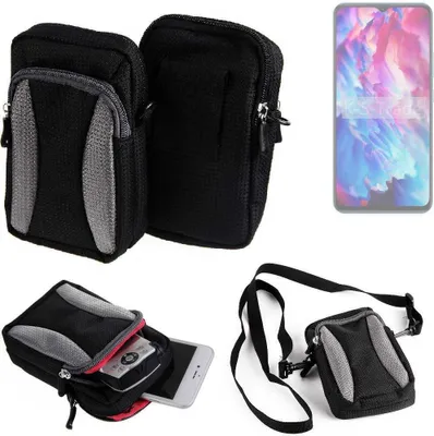 Produktbild von K-S-Trade Holster Schutz Hülle kompatibel mit Cubot A1 Handy Hülle Gürteltasche Umhängetasche mit Zusatzfach schwarz