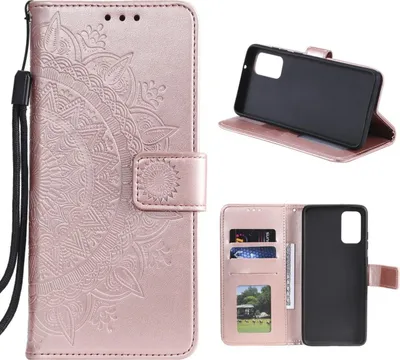 Produktbild von Hülle für Samsung Galaxy M31s Handyhülle Flip Case Cover Schutzhülle Etui Mandala Rosegold