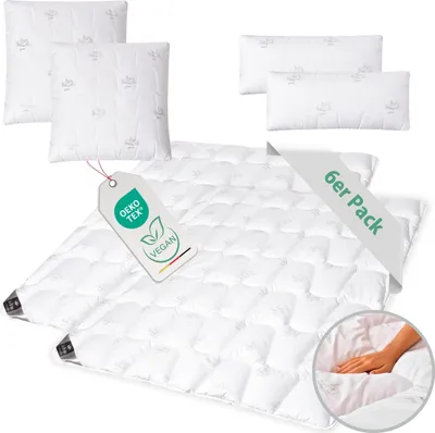 Produktbild von sei Design SWAN Bettset 6-tlg 2x Sommerdecke 135x200 + Kissen 80x80 + 40x80