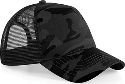 Immagine prodotto di Beechfield B694 | Camo Snapback Trucker Cap / Cap - Colore: Midnight Camo - Taglia: Unica