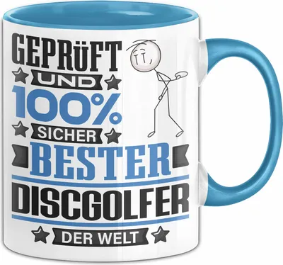 Produktbild von Discgolfer Geschenk Lustiger Spruch für Discgolfer Geschenkidee Bester Discgolfer Der Welt (Blau)