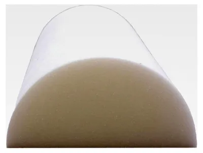 Produktbild von Halbrolle aus Schaumstoff 40 x 20 x 10 cm für Lagerung, Nacken- und Knierolle, Polster