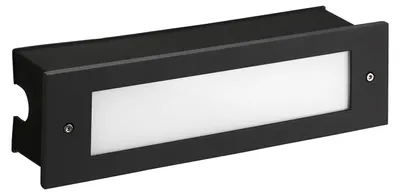 Image de LEDS C4 Micenas : Applique murale, 10,4 W, lumière blanc chaud, 731 lm, indice de protection IP66, couleur noire