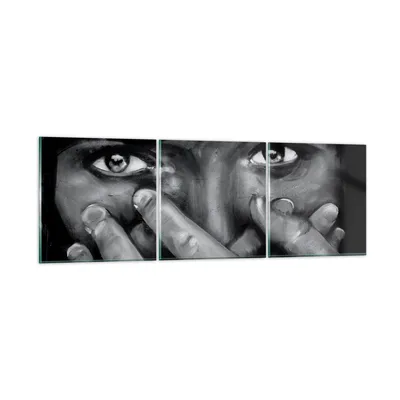 Produktbild von Bilder auf glas - Graffiti Wand Farbe Malerei - 90x30cm - Glasbilder - Wandbilder - Kunstdruck - zum Aufhängen bereit - Wanddekoration aus Glas - Glas Bilder - Wandbild auf Glas - GCA90x30-0459