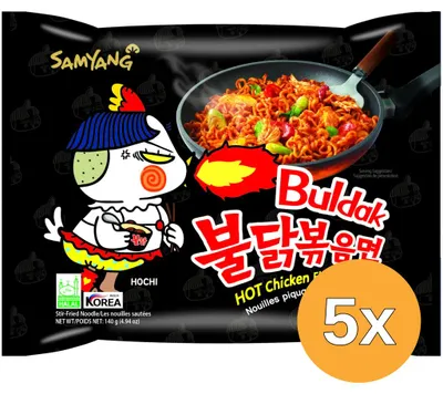 Productafbeelding van 5x Samyang Buldak Hot Chicken Ramen Original (140 gr)