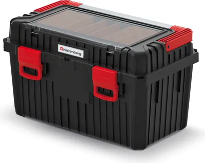 Produktbild von Kistenberg Werkzeugkoffer mit Werkzeugträger Werkzeugkasten Toolbox Werkzeugkiste HEAVY