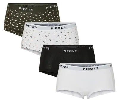 Image de Pieces shorty 4 pack pclogo lady boxer forest night femmes
