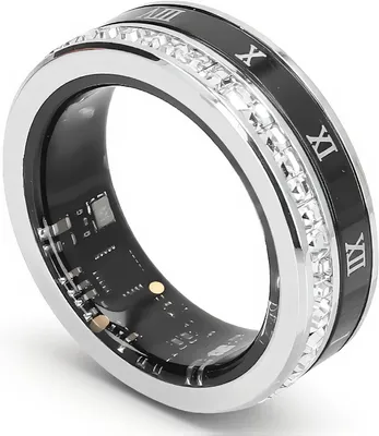 Productafbeelding van Slimme Ring - Fitness Tracker - Activiteiten Monitoren - IP68 Waterdicht - 18 mAh Batterij - Zilver