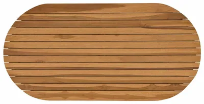 Obrázok produktu pre vidaXL Stolová doska, 100 x 50 x 3,5 cm, oválna, z masívneho teakového dreva, prírodná farba
