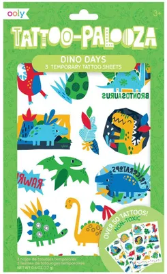 Produktbild von Ooly Tattoo Palooza Temporäre Tattoos Dino Tage
