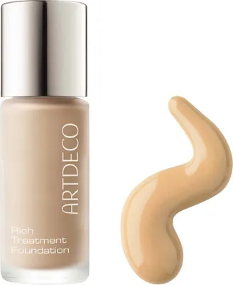 A bottle of foundation and a swatch of the product.