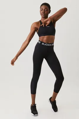 Produktbild von Björn Borg - Damen - Normale Blockstrumpfhosen - Schwarz/Weiß - Gr. 38