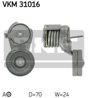 Produktbild von SKF VKM 31016 Spannrolle Keilrippenriemen für VW Golf IV Schrägheck (1J1) Golf IV Variant (1J5) Bora Limousine (1J2) für SKODA Octavia I Combi (1U5)