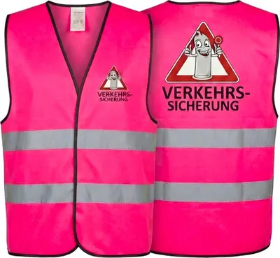 Produktbild von Weste Verkehrssicherung pink