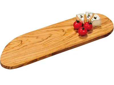Produktbild von KESPER 2910460 Schneid- und Servierbrett aus Olivenholz 44,5 x 12,5 x 1,6 cm / Servierplatte / Schneidebrett