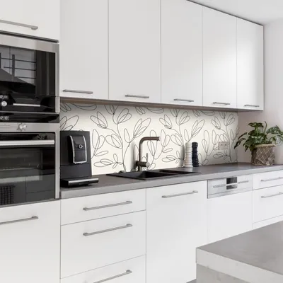 Produktbild von Dedeco Küchenrückwand Motiv: Kunst V2, 3mm Acrylglas Plexiglas als Spritzschutz für die Küchenwand Wandschutz Dekowand wasserfest, 3D-Effekt, alle Untergründe, 280 x 60 cm