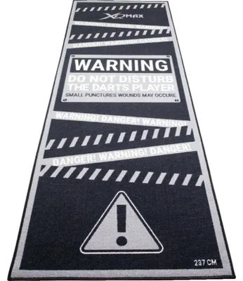 Image de Xq Max Dartmat Tapis/tapis de fléchettes Noir - 237 cm