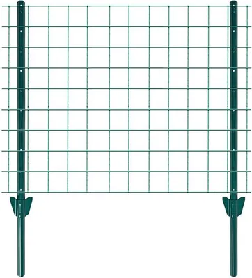 Produktbild von Zaunset Volierendraht Gartenzaun 1 x 10 m Drahtzaun 25 mm Zaun Komplett-Set Grün