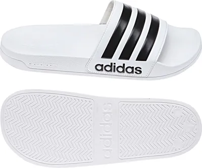 Produktbild von adidas Adilette Shower Core FTW Slides Badesandalen in Übergrößen Weiß AQ1702 große Herrenschuhe, Größe:50