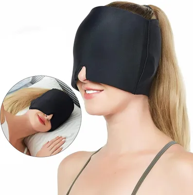 Produktbild von Migränemaske,verbesserteMigräne-Kühlmaske,Schlafmaske,Kühlkappe, 360°-Gel-Surround-Kühlpad zur Linderung von Migräne, Kopfschmerzen und Stress
