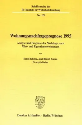 Produktbild von Wohnungsnachfrageprognose 1995.