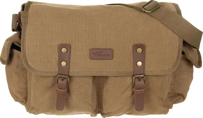 Produktbild von PureTrash Handtasche Canvas Schultergurt braun Umhängetasche Tragetasche