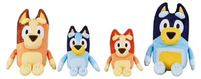 Image de Lot de peluches Bluey - 4 pièces