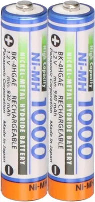 Obrázek produktu pro 2x Panasonic AAA akumulátory Accu Ni-MH Micro 1,2 V 1000 mAh DECT Siemens telefon