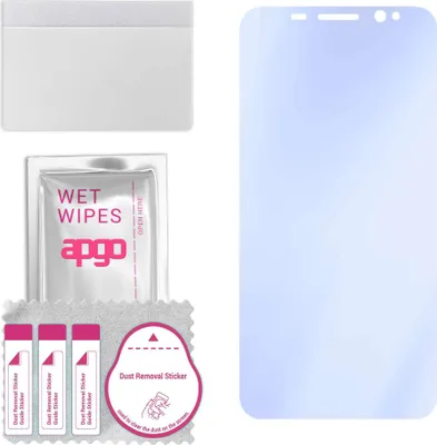 Produktbild von apgo Hybrid Schutzglas, kompatibel mit Ulefone Power Armor X11, 9H Härte, Flexible Nano Glass PRO, toller Ersatz für Hartglas, kratzfester Displayschutzglas, Displayschutz, Full Glue