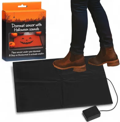 Zdjęcie produktu dla Czujnik Pod Wycieraczke Na Halloween Straszne Dźwięki Po Nadepnięciu 45 Cm