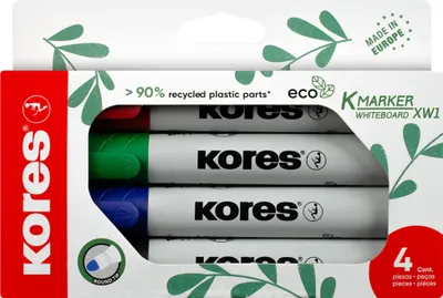 Zdjęcie produktu dla Marker do tablic Kores ECO XW1 M20724 sort 4szt