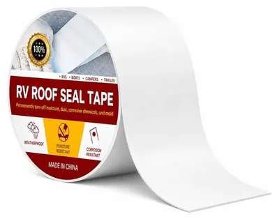 Zdjęcie produktu dla Taśma uszczelniająca Butyltape, biała, 50 mm x 15 m, samoprzylepna, wodoodporna