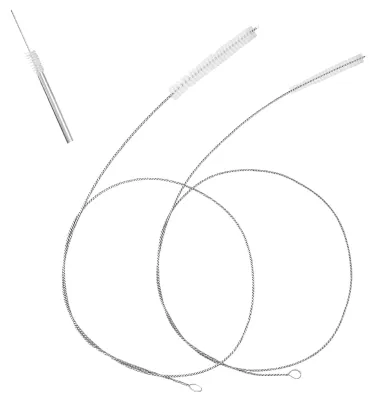 2er-Set Schlauchreinigungsbürsten 100 cm, flexibel, Edelstahl/Nylon