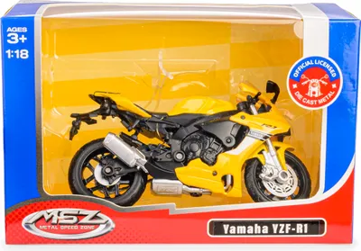 Obrázok produktu pre Model 1:18, YAMAHA YZF-R1, žltý