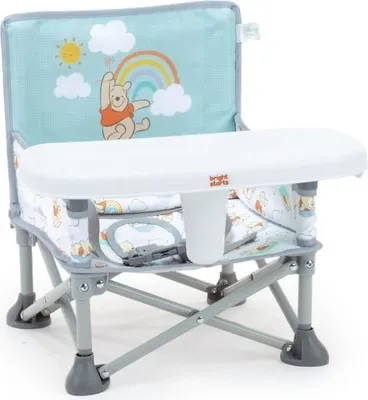 Zdjęcie produktu dla Podwyższane Krzesełko Podróżne Disney Winnie, Składane, Lekkie, Łatwe w Czyszczeniu, z Torbą do Przenoszenia