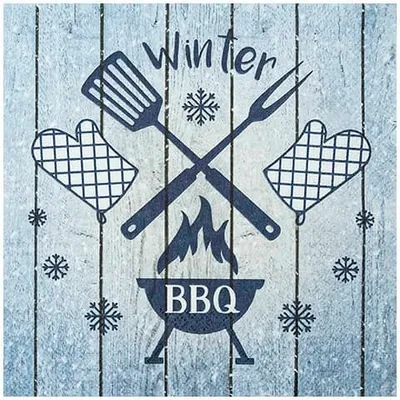 Produktbild von 20 Servietten Winter BBQ - Wintergrillen 33x33cm