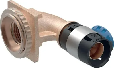 Produktbild von GEBERIT FlowFit Anschlusswinkel für UP-Spülkasten 90° 20 mm x 1/2" 620891001