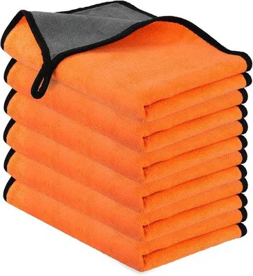 Produktbild von Famanu Mikrofasertücher 6 Stück - 400 g/m², multifunktionale, fusselfreie Reinigungstücher