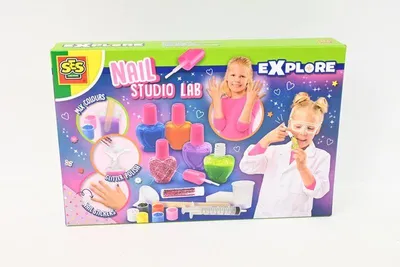 Obrázok produktu pre SES Creative Explore Nail Studio Lab, Detská súprava lakov na nechty, 8 rok / roky, Viacfarebný