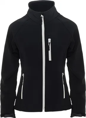 Produktbild von Roly SS6433 | Damen Antartida Softshell Jacket, 2-lagig - Farbe: Black 02 - Größe: XL