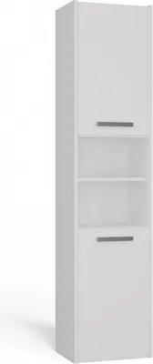 Obrázek produktu pro Moderní koupelnová skříňka 40 cm – minimalistická, praktická a s nastavitelnými dvířky | Barva: bílá