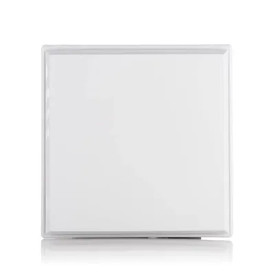 A white square product with a thin grey border, shown from the front on a white background.