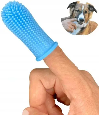Produktbild von SILIKONZAHNBÜRSTE FÜR TIERE HUNDE KATZEN Zahnbürste