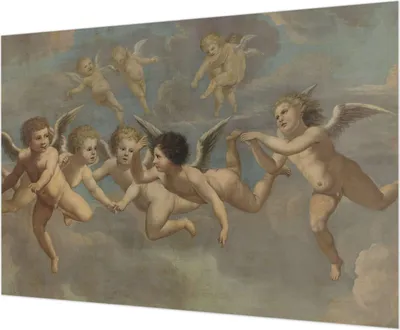 Produktbild von Wandtapete - Dekorative Tapete für Wohnzimmer - Tapetenfolie für Wanddekoration - 208x146 cm - Engelsgestalten