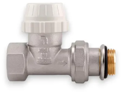 Obrázok produktu pre Súprava uhlových termostatických ventilov s olejovým ovládaním, pripojenie F pre oceľovú rúrku, šírka 9,6 cm, dĺžka 13,2 cm