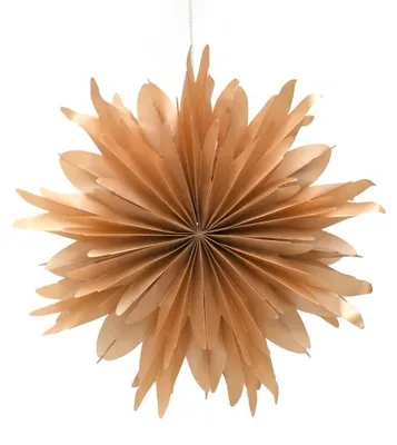 Only Natural – Papier-Lampenschirm – Gold – 35 cm – Ansicht 1